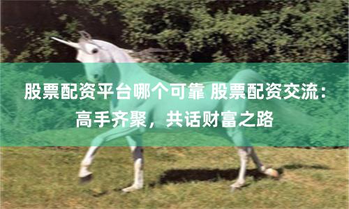 股票配资平台哪个可靠 股票配资交流：高手齐聚，共话财富之路